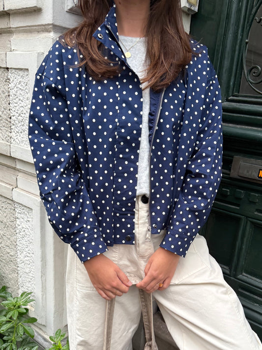 Lowi Polka Jacket | Midnight Blue