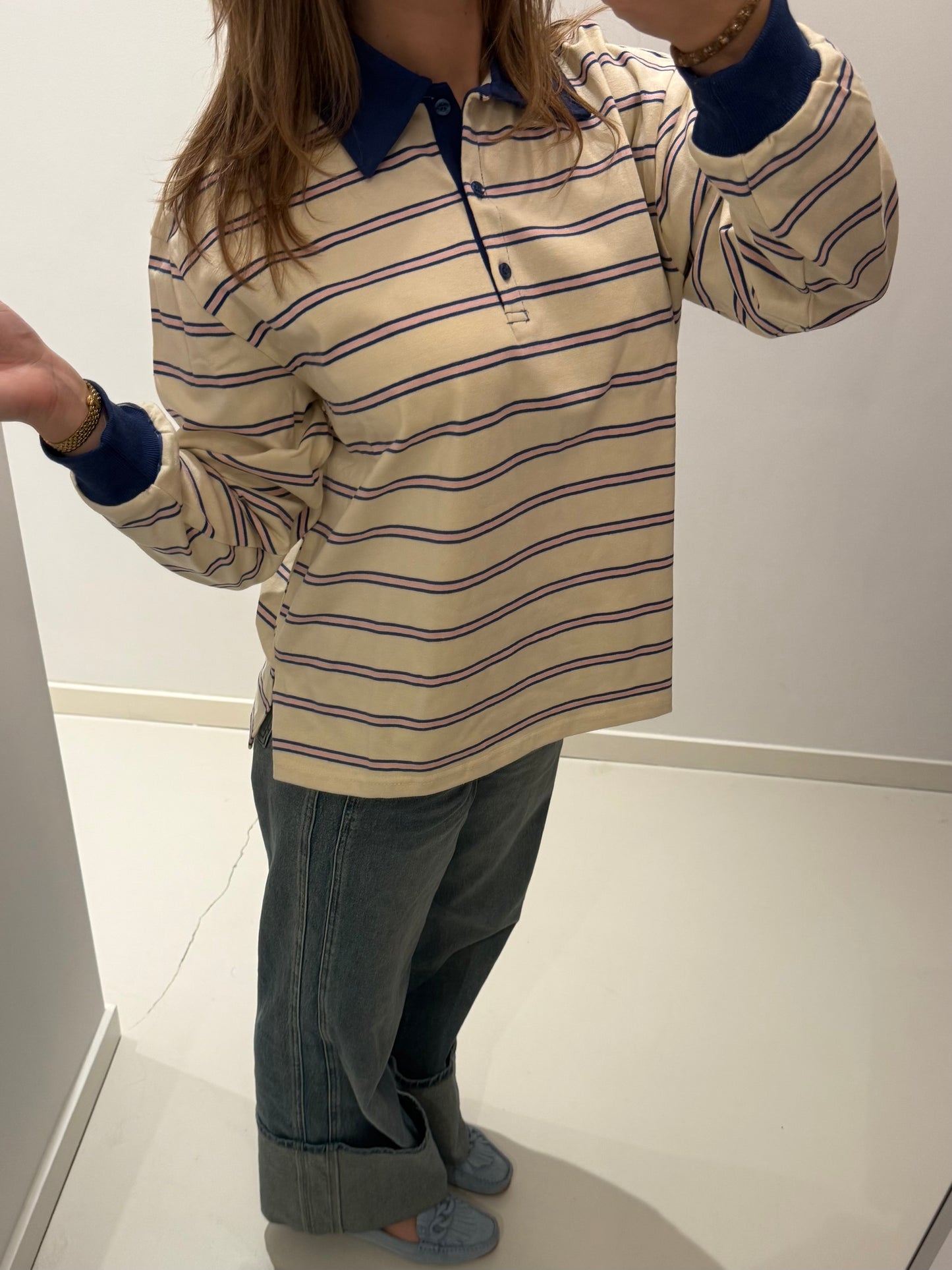 Nine Polo | Blue/Pink