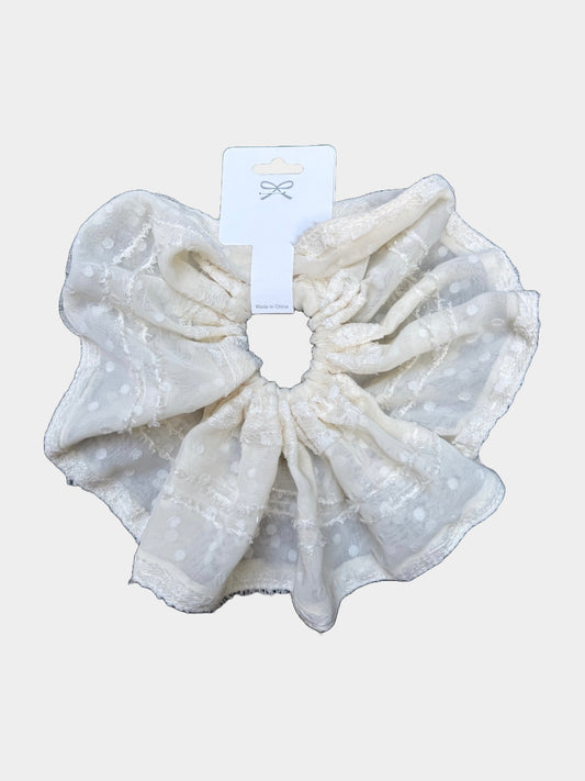 Cato Scrunchie (Pearl White)