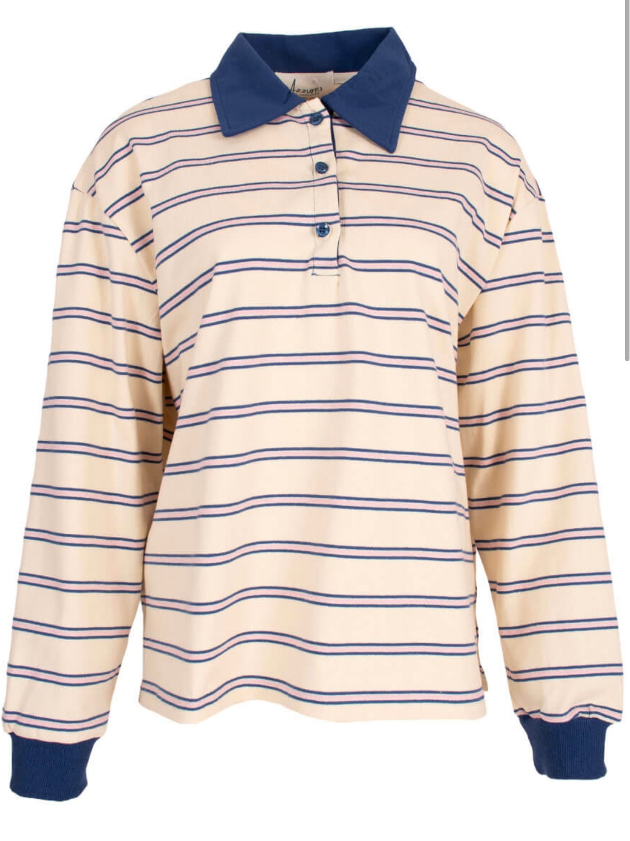 Nine Polo | Blue/Pink