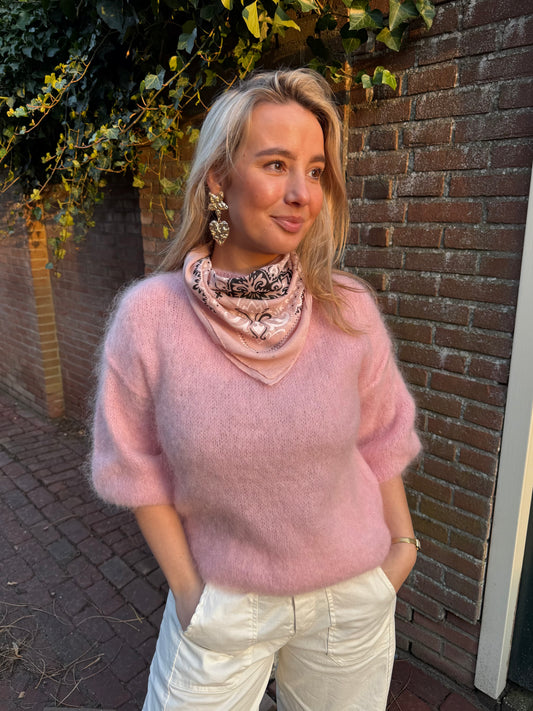 Joan Mohair Knit | Baby Pink