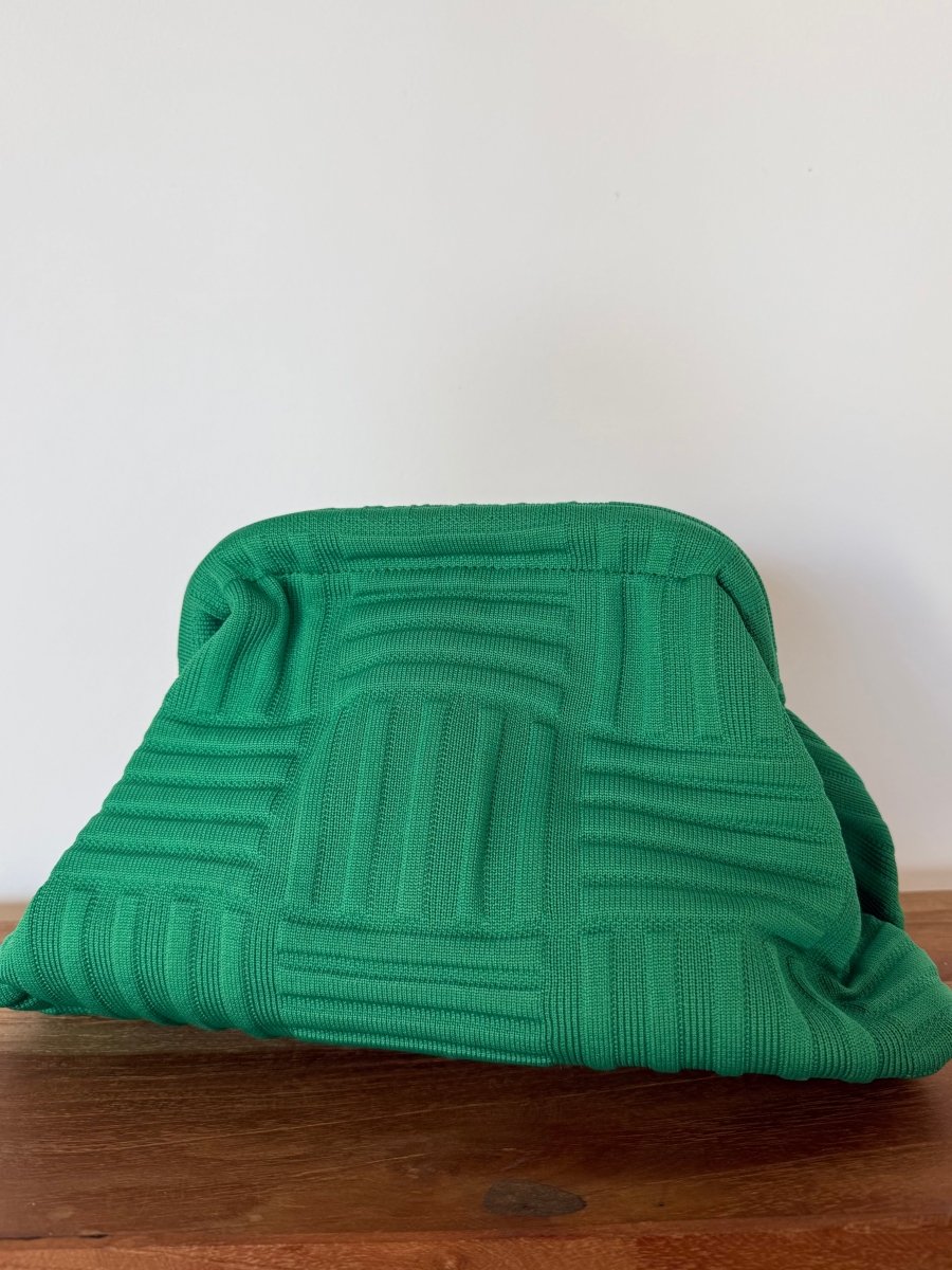 Clutch Green Pattern - Maison FAV