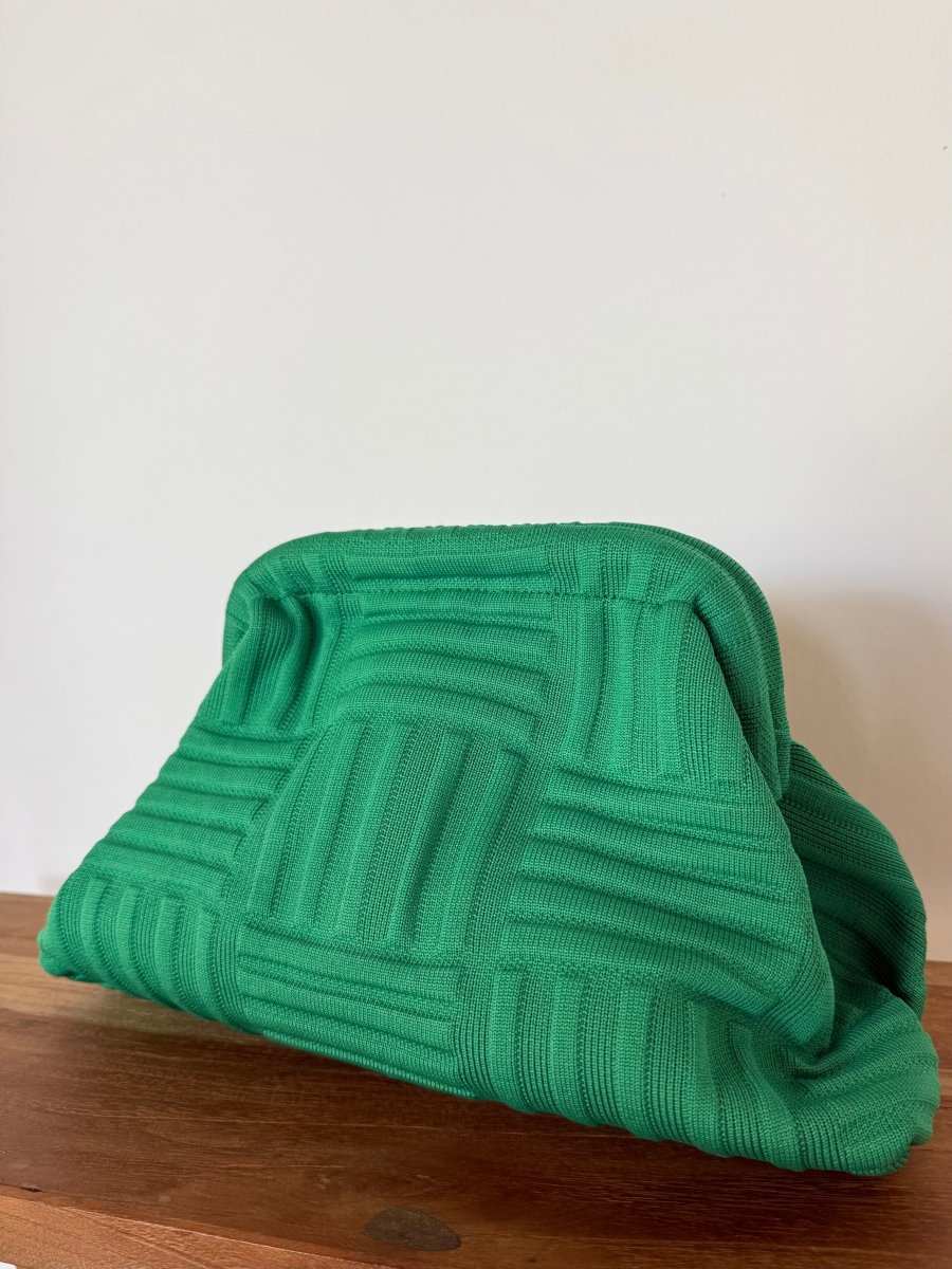 Clutch Green Pattern - Maison FAV
