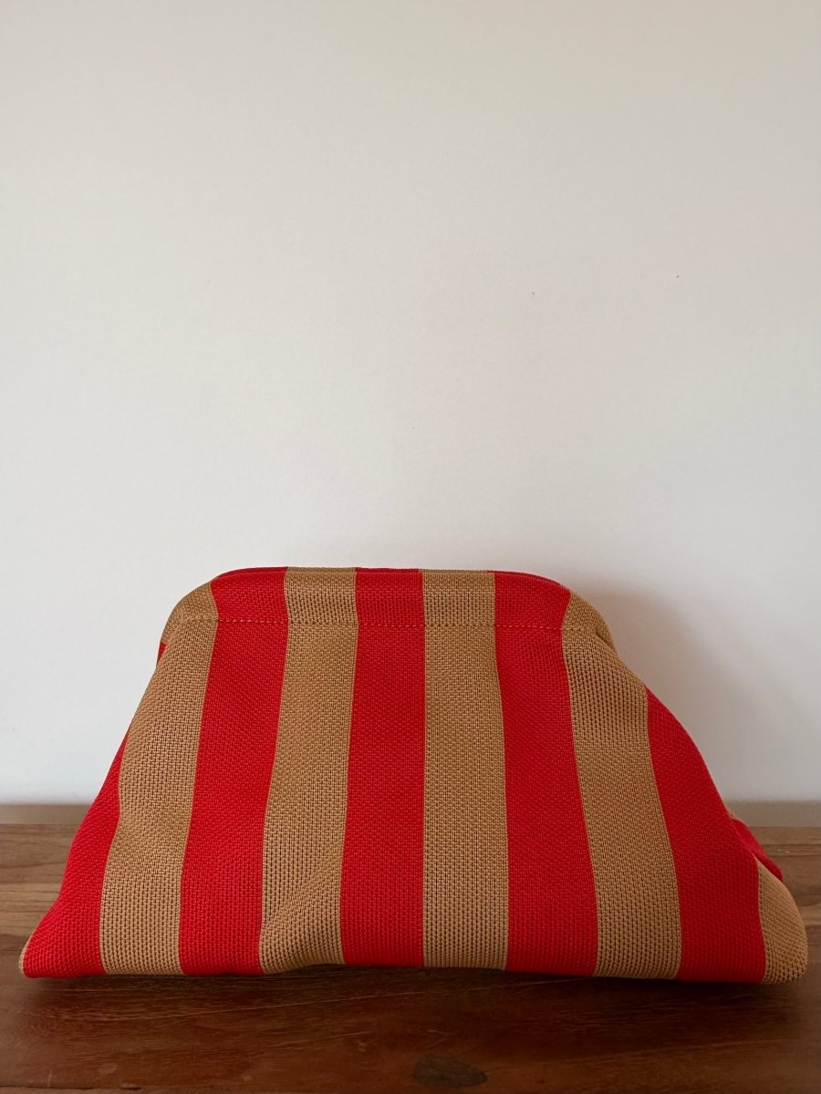 Clutch Red/Beige - Maison FAV