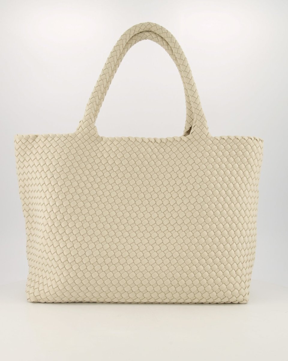 Georgie Geweven Tas | Beige - Maison FAV