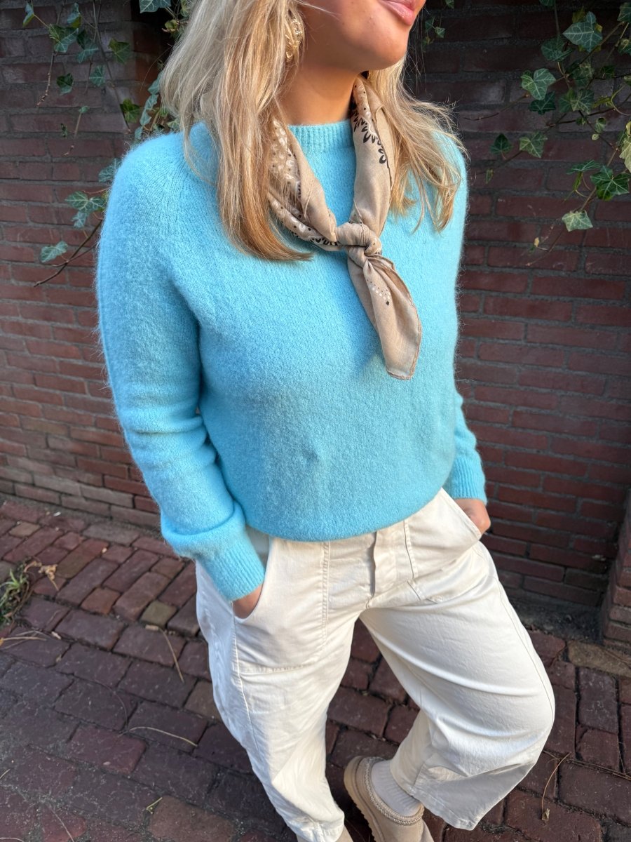 Jane Longsleeve Knit | Blue - Maison FAV