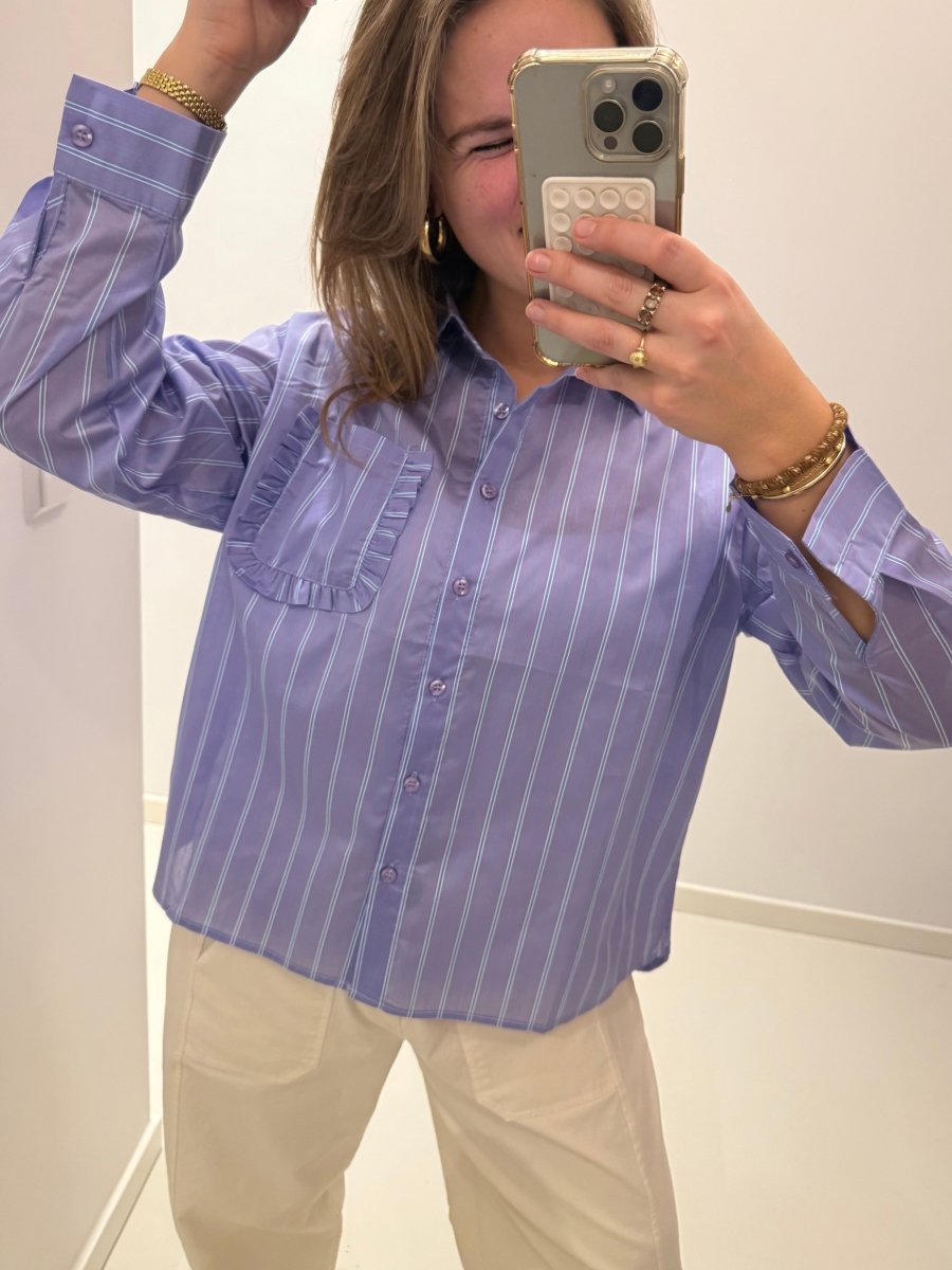 Jeanne Blouse | Lavendel - Maison FAV