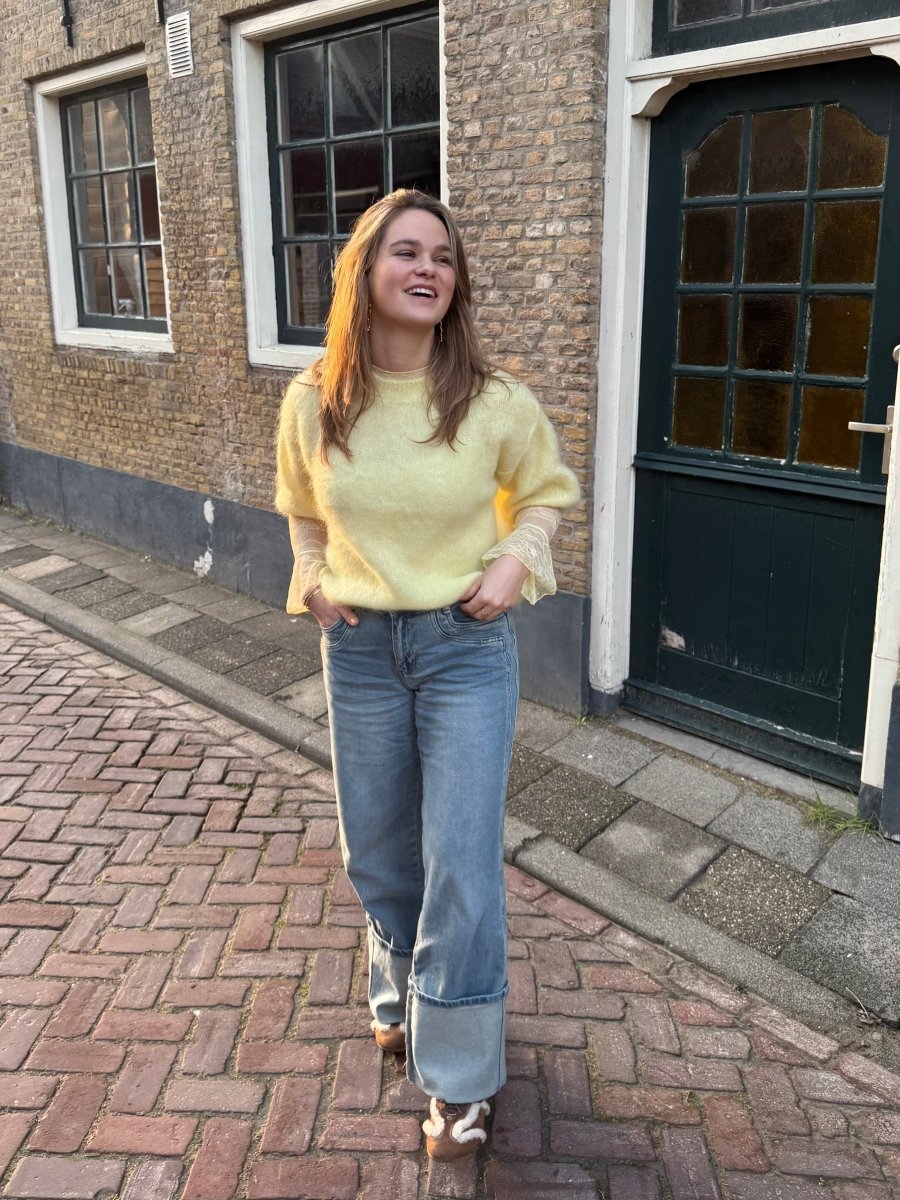 Joan Mohair Knit | Butter Yellow - Maison FAV