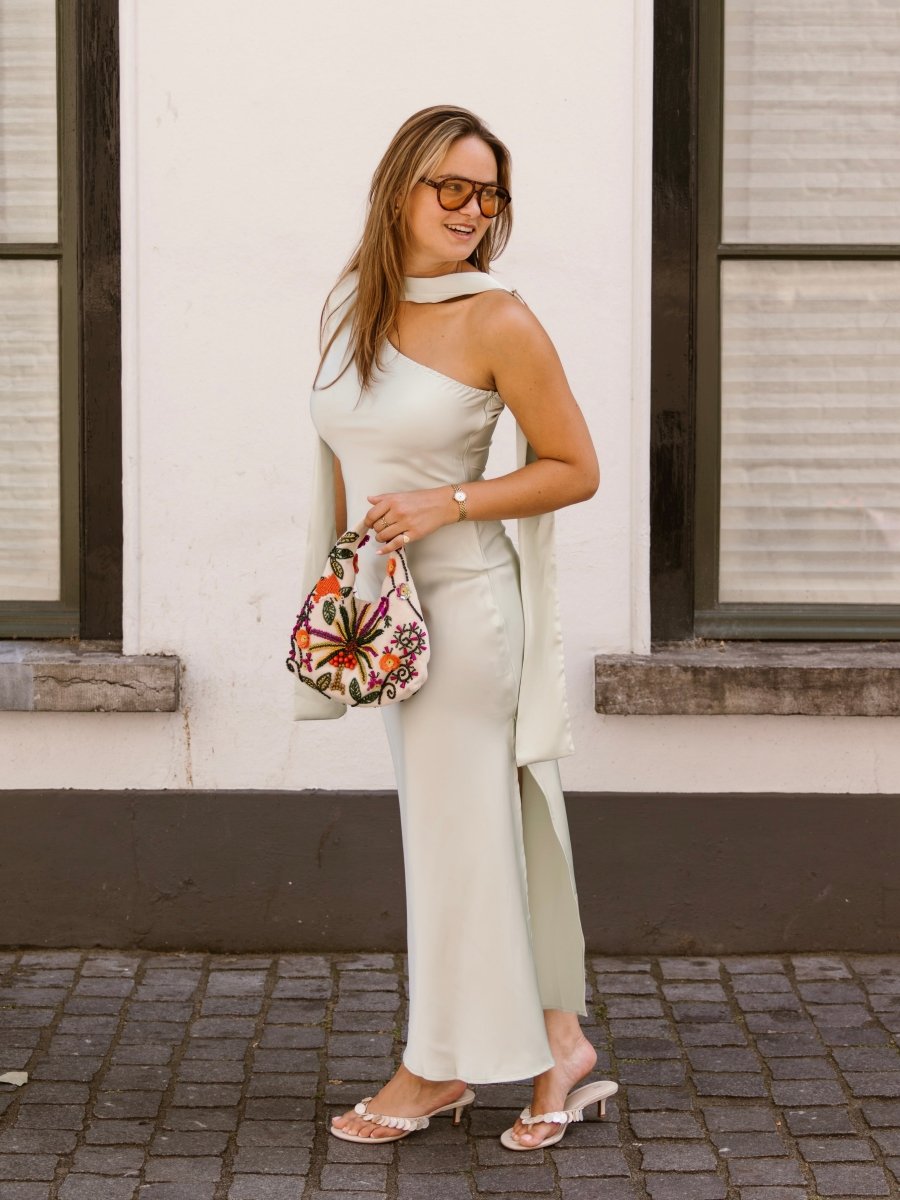 Katie Bow Dress | Mint - Maison FAV