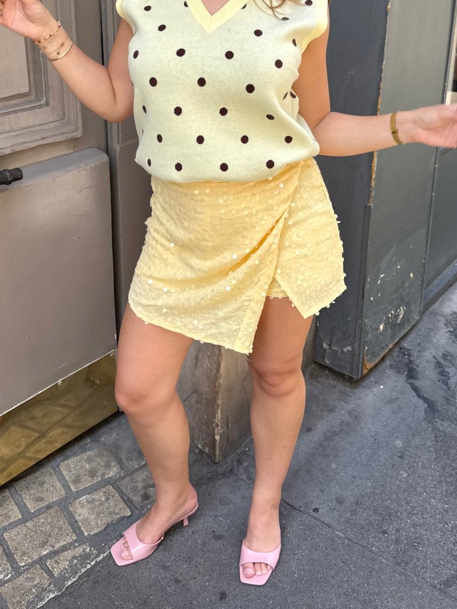 Lisa Skort | Butter Yellow - Maison FAV