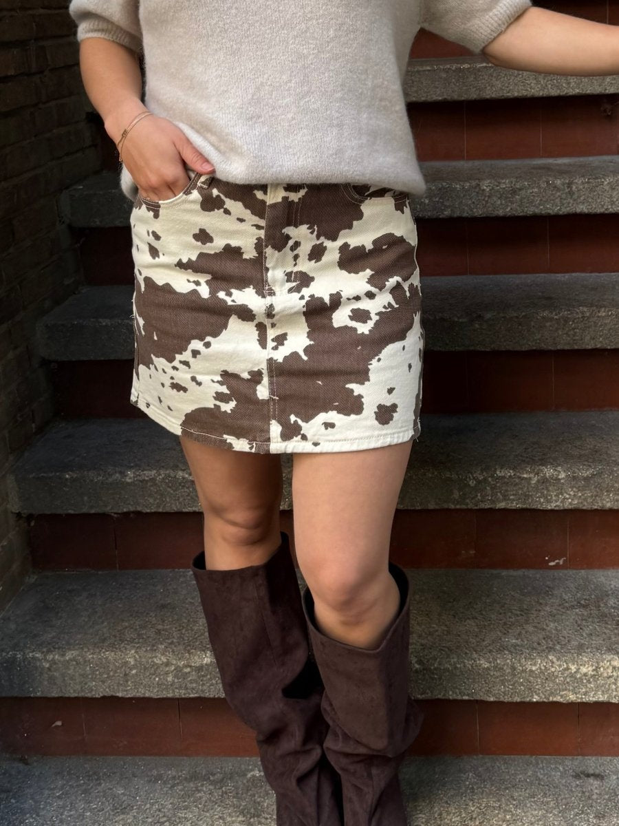 Lola Cow Skirt - Maison FAV