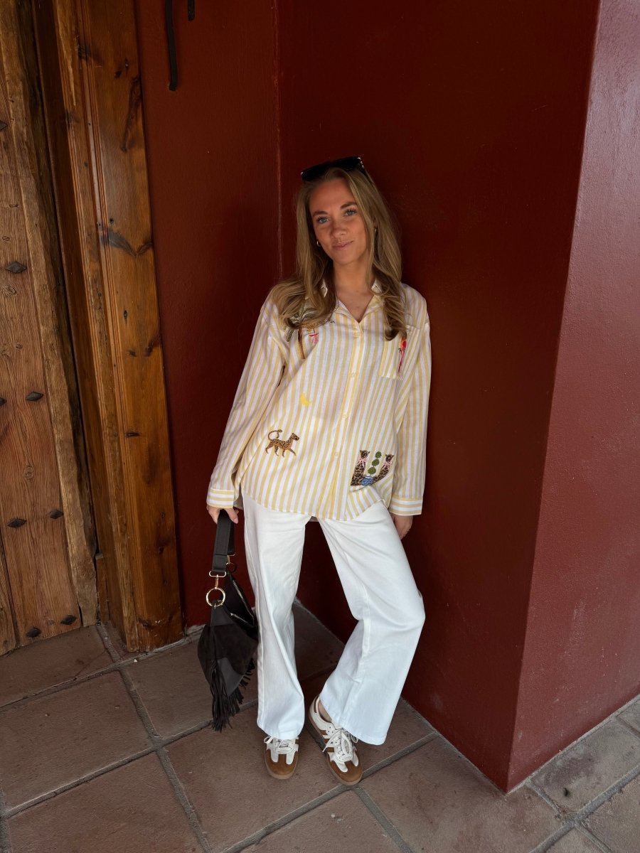 Louie Streep Blouse - Maison FAV