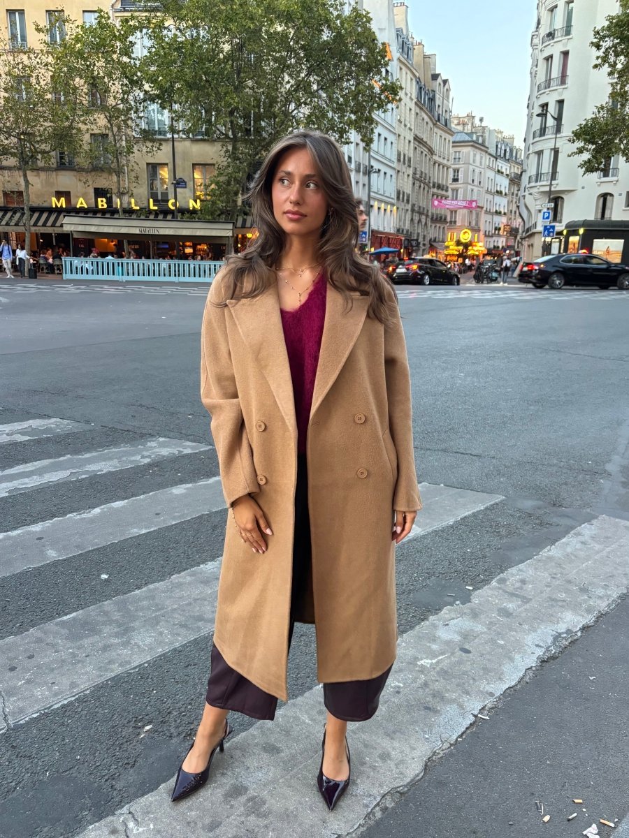 Marie Wool Long Coat - Maison FAV