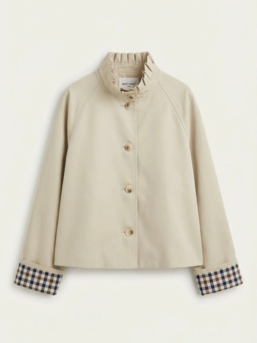 Mikkey Cropped Trenchcoat - Maison FAV