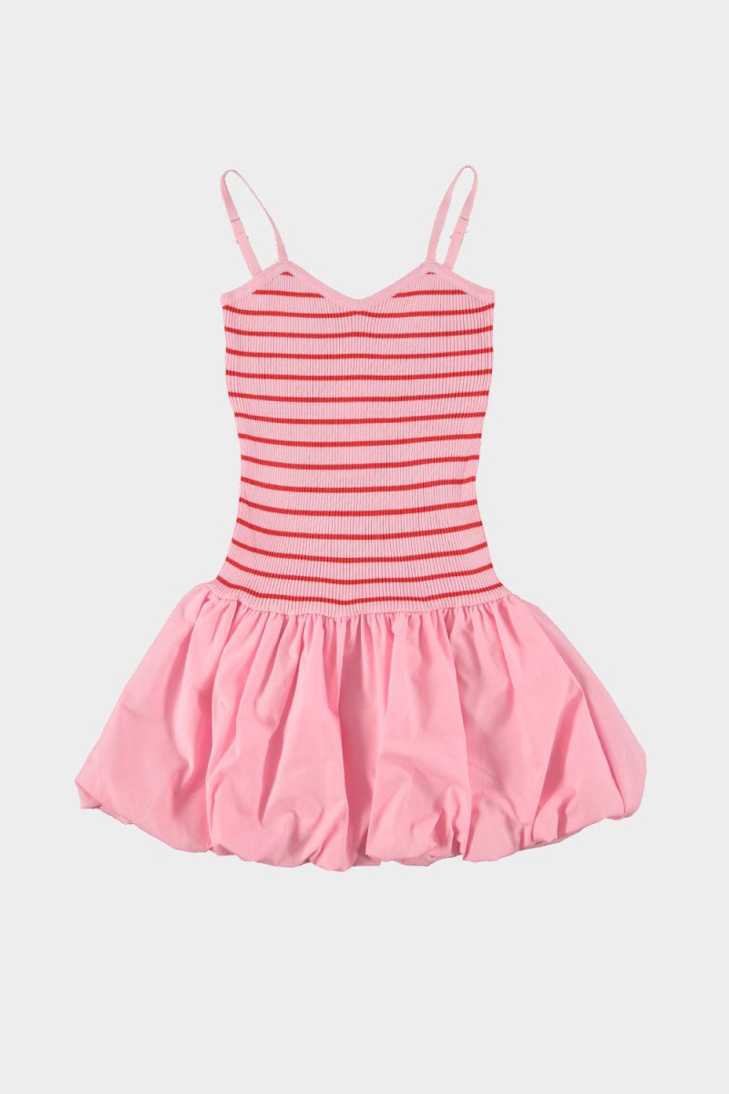 Mirt Balloon Stripe Dress - Maison FAV