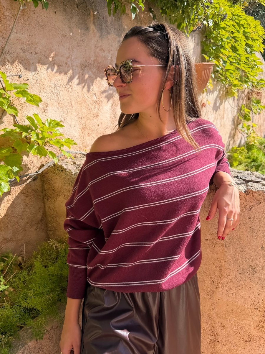 Nala Off Shoulder Knit - Maison FAV
