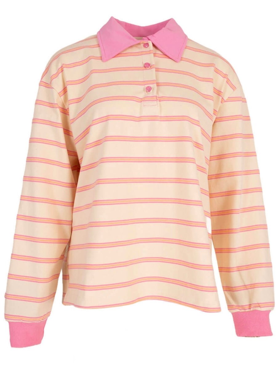 Nine Polo | Pink/Orange - Maison FAV