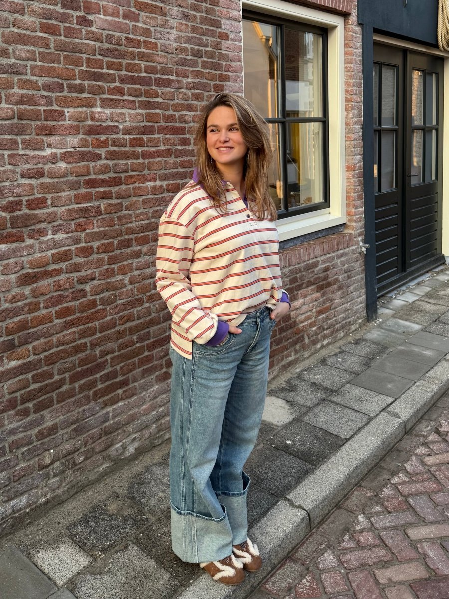 Nine Polo | Purple/Orange - Maison FAV