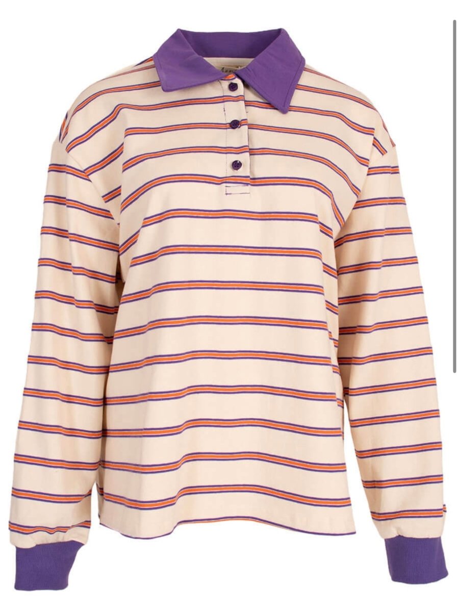 Nine Polo | Purple/Orange - Maison FAV
