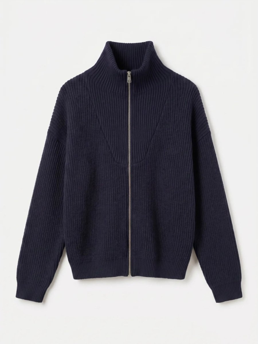 Robin Zipper Vest | Navy - Maison FAV