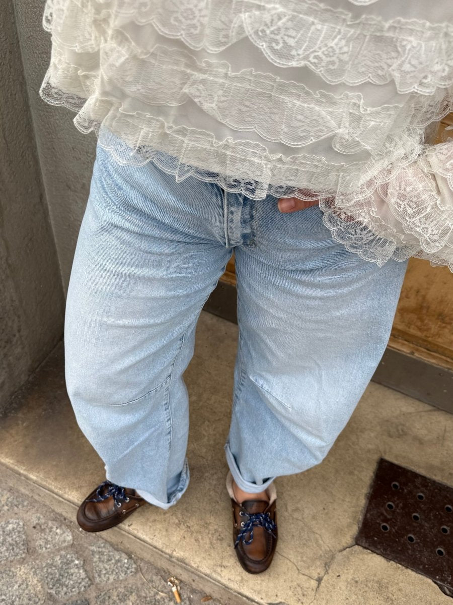 Shelly Barrel Balloon Jeans - Maison FAV