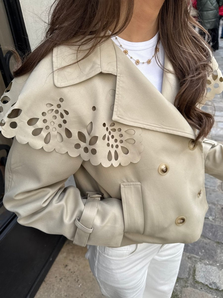 Sophie Cropped Trenchcoat - Maison FAV