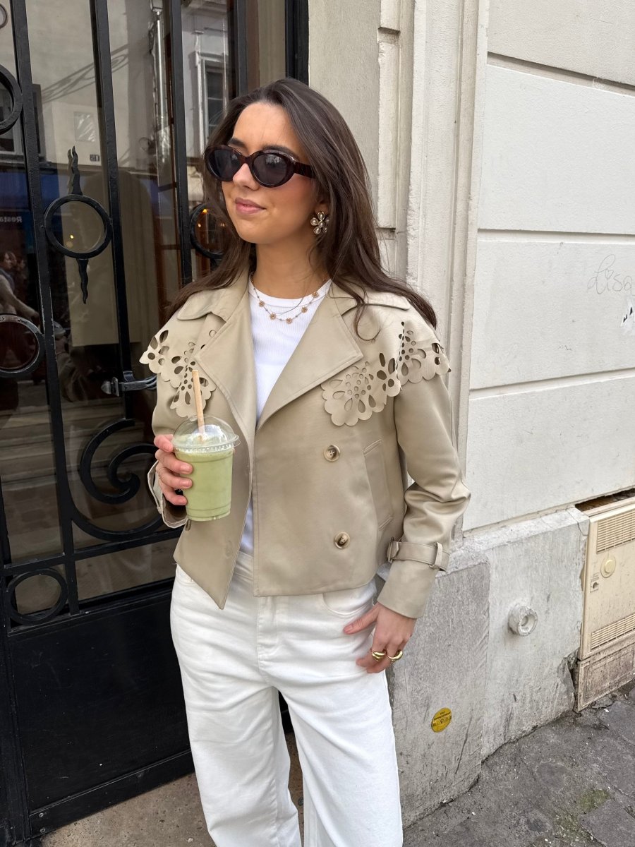 Sophie Cropped Trenchcoat - Maison FAV