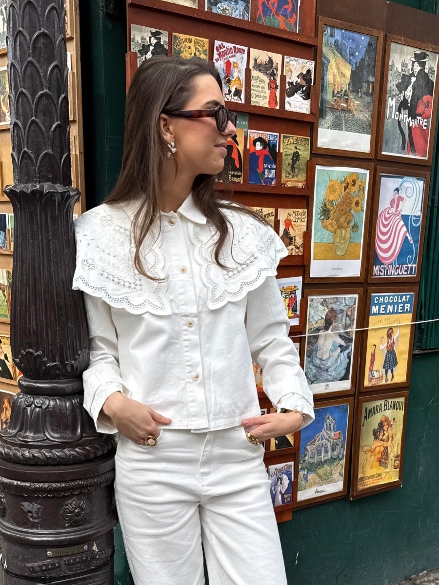 Sophie Denim Top - Maison FAV
