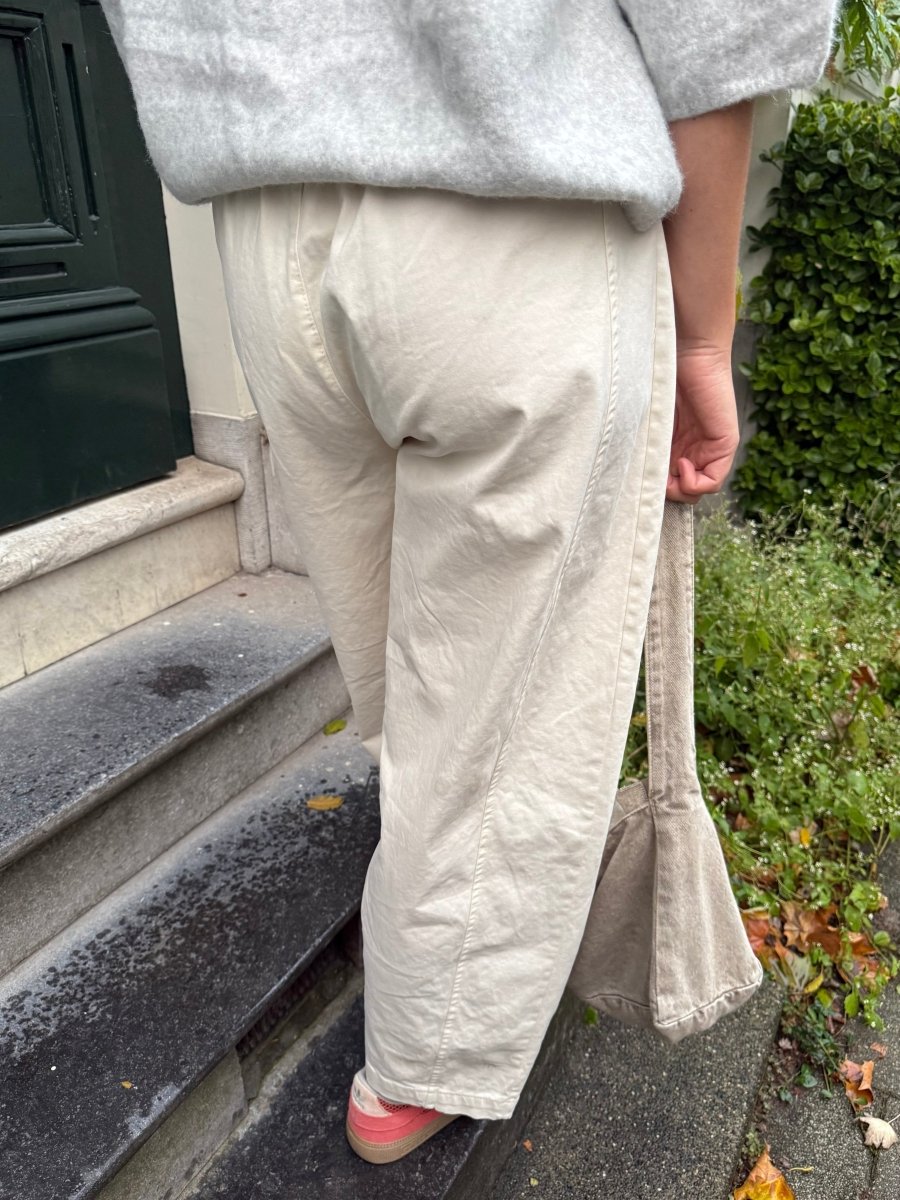 Yasmin Balloon Pants | Cream - Maison FAV
