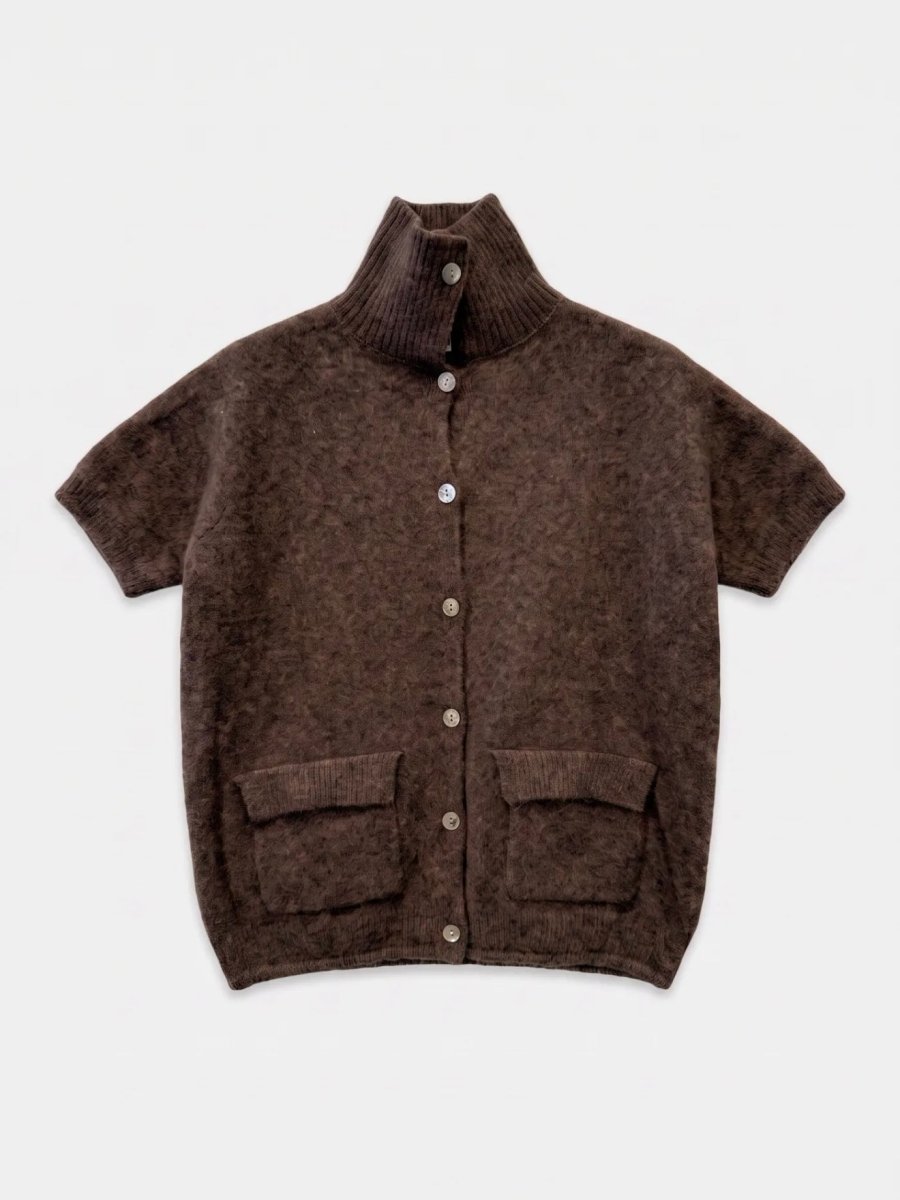Zita Vest | Bruin - Maison FAV