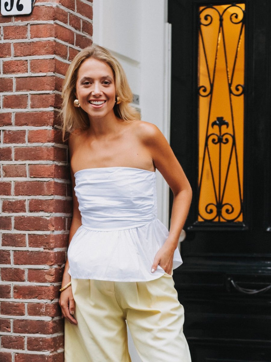 Zuzu Top (White) - Maison FAV